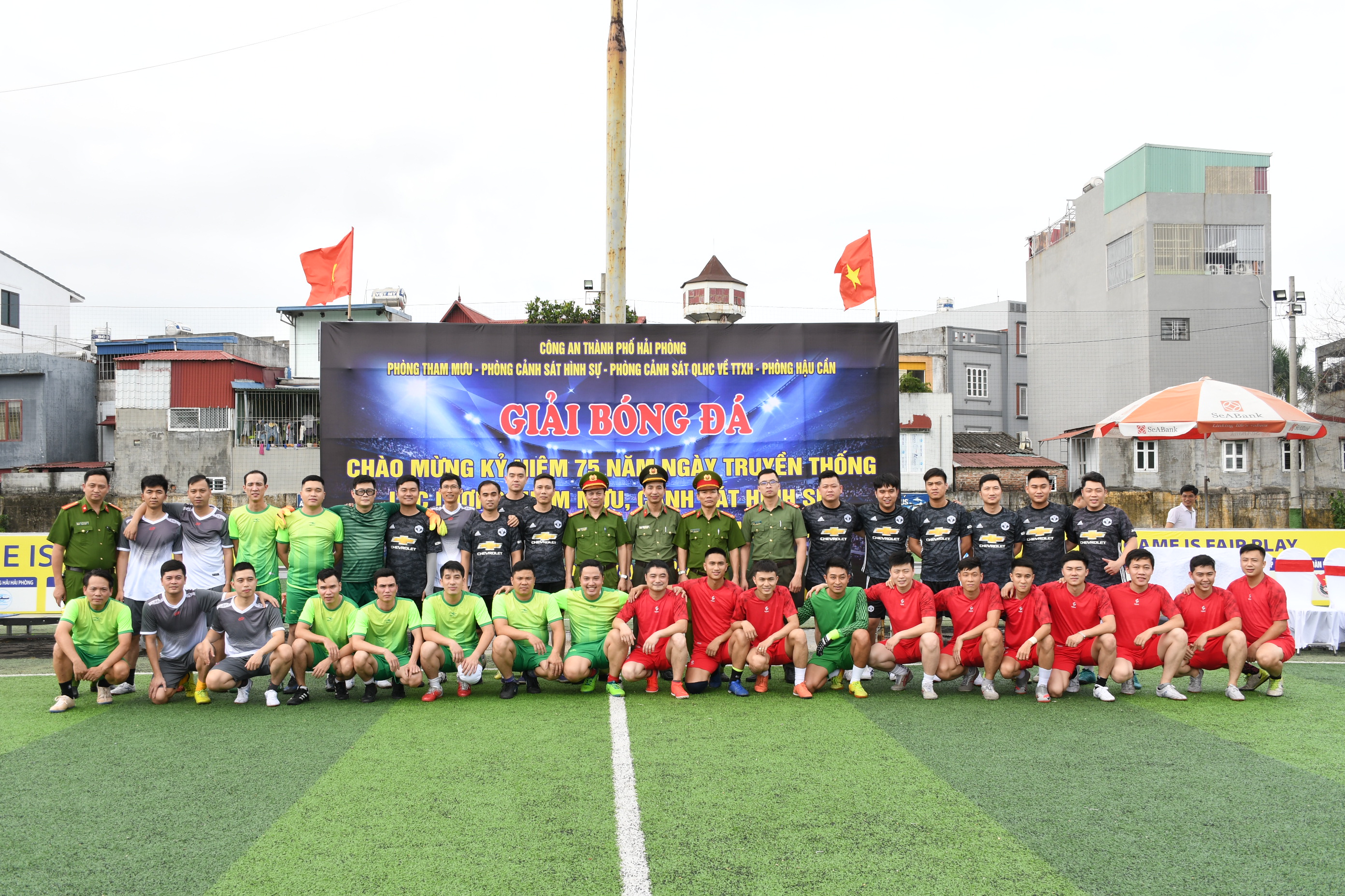 Sôi nổi giải bóng đá kỷ niệm 75 năm Ngày truyền thống lực lượng Tham mưu, Cảnh sát Hình sự, QLHC, Tài chính CAND